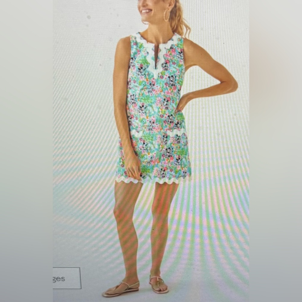 Lilly Pulitzer Lilly Loves Disney, Romney Shift Romper, NWT size 2